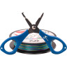 Шнур DAIWA J-Braid Grand X8E-W/SC 135м 0,10мм Island Blue + ножницы 40002625